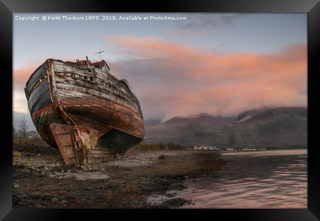 Old Boat on Coal Bay Framed Print by Keith Thorburn EFIAP/b