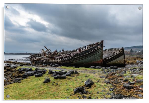 Ship wrecks Acrylic by Alan Sinclair