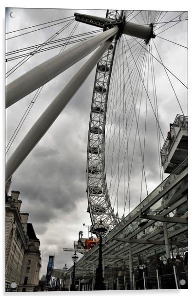 Below the London Eye Acrylic by Simon Hackett