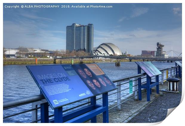 The River Clyde, Glasgow, Scotland.                Print by ALBA PHOTOGRAPHY