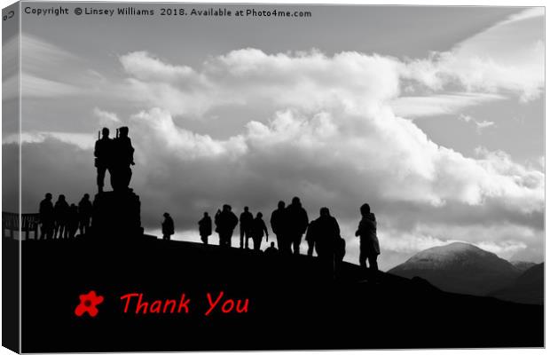 Commando Memorial Scotland Canvas Print by Linsey Williams