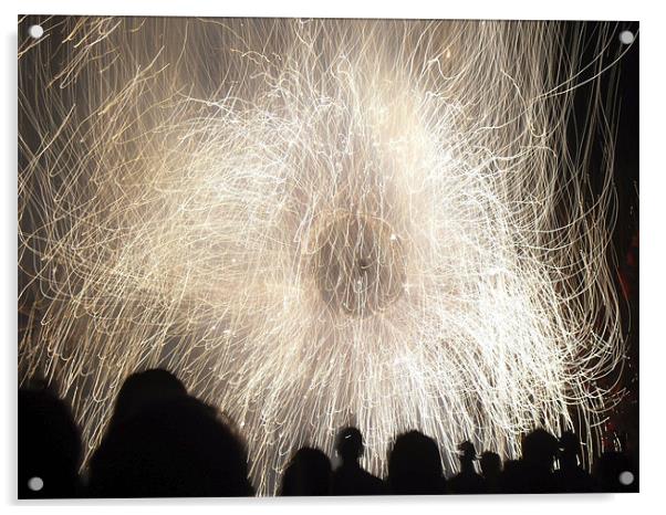 Fireworks Acrylic by Sheryl Brown