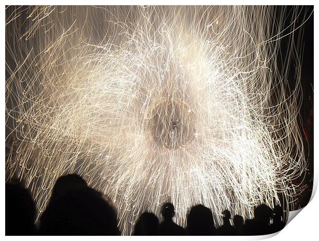 Fireworks Print by Sheryl Brown