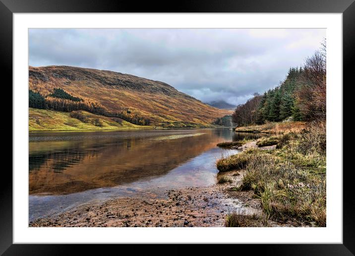 Loch Lubhair Reflection  Framed Mounted Print by Valerie Paterson