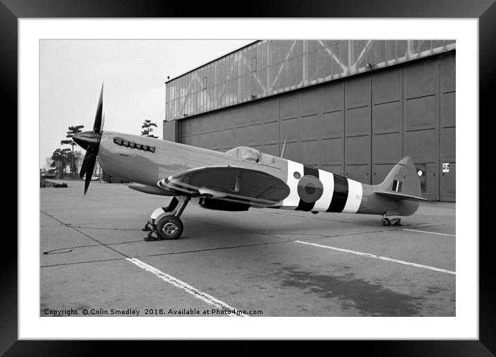 Supermarine Spitfire PR.XI PL965 Framed Mounted Print by Colin Smedley