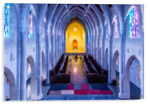 Monastery of the Holy Spirit Acrylic by Darryl Brooks