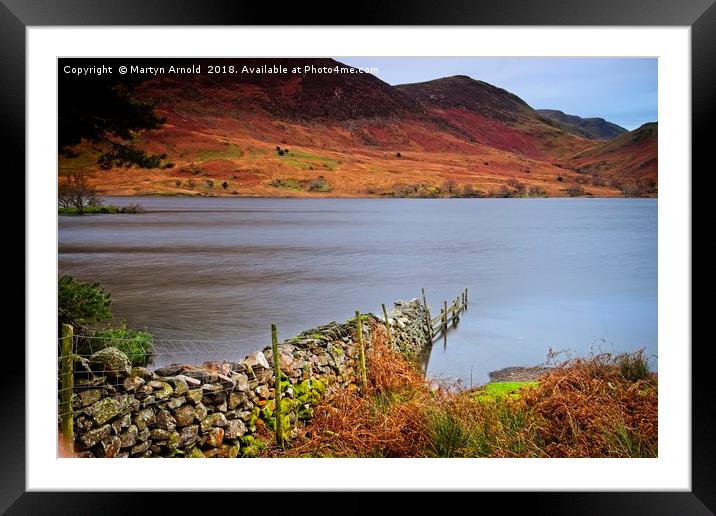 Crummock Water Autumn Evening Framed Mounted Print by Martyn Arnold