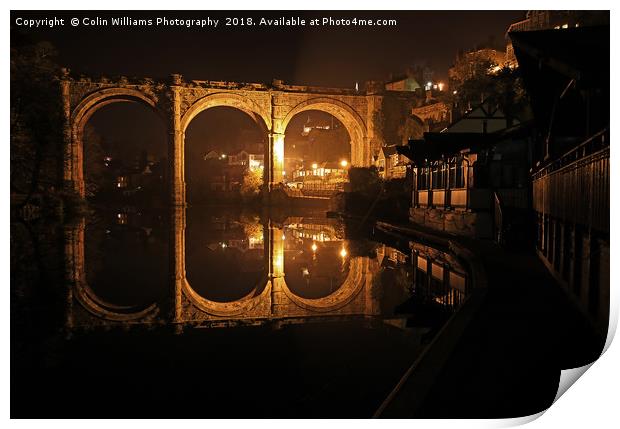 Night at  Knaresborough 6 Print by Colin Williams Photography