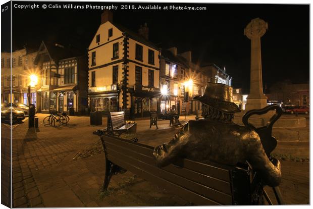 Night at  Knaresborough Blind Jack Canvas Print by Colin Williams Photography