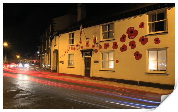 Night at  Knaresborough The Poppy House Print by Colin Williams Photography