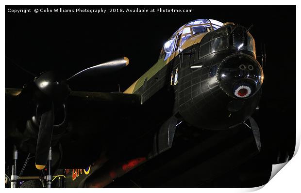 Just Jane at Night 1 Print by Colin Williams Photography