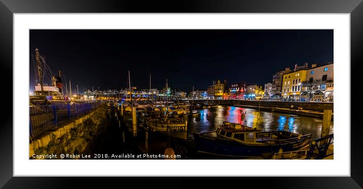 Ramsgate Royal Harbour and Quay Framed Mounted Print by Robin Lee
