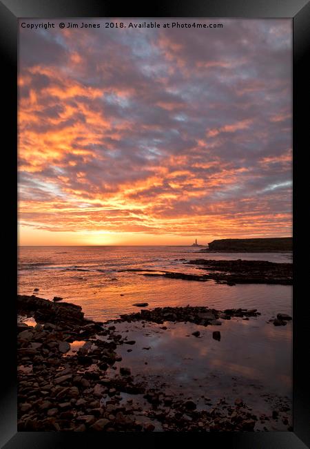 Northumbrian November Seascape (2) Framed Print by Jim Jones