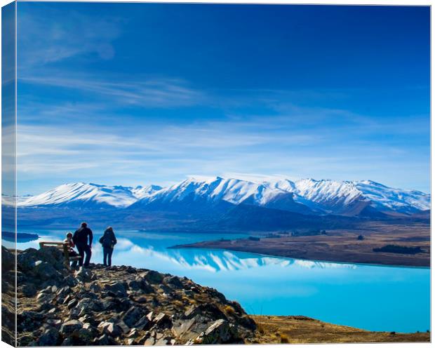 Lake Tekepo in New Zealand Canvas Print by Hamperium Photography