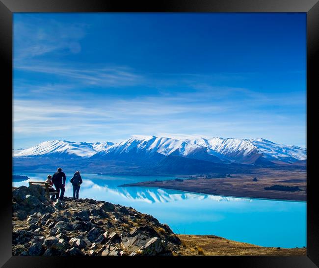 Lake Tekepo in New Zealand Framed Print by Hamperium Photography