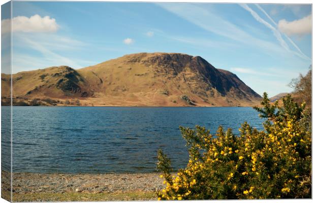 Crummock Water in Springtime Canvas Print by graham young