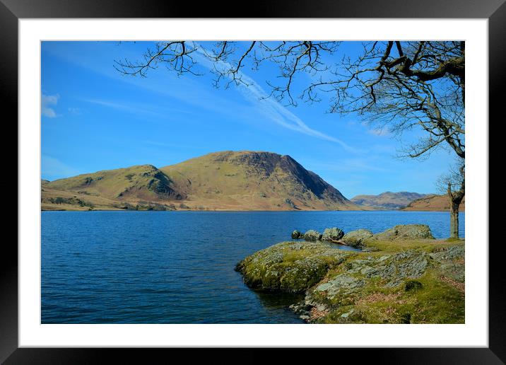 Crummock Water Framed Mounted Print by graham young