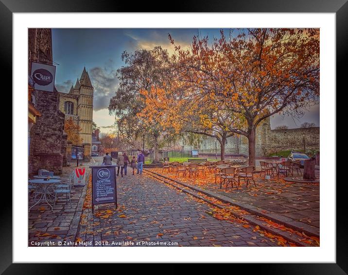 Autumn in Dickens Medway Framed Mounted Print by Zahra Majid