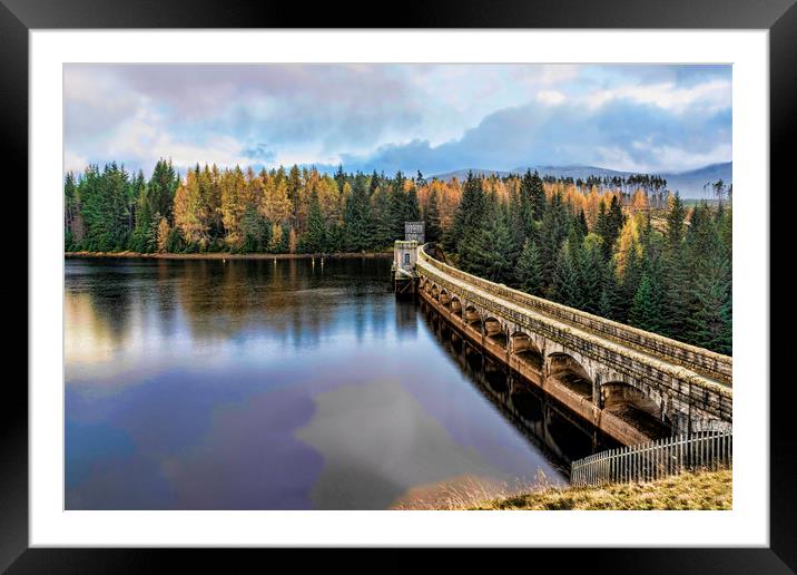 Loch Laggan Dam Framed Mounted Print by Valerie Paterson