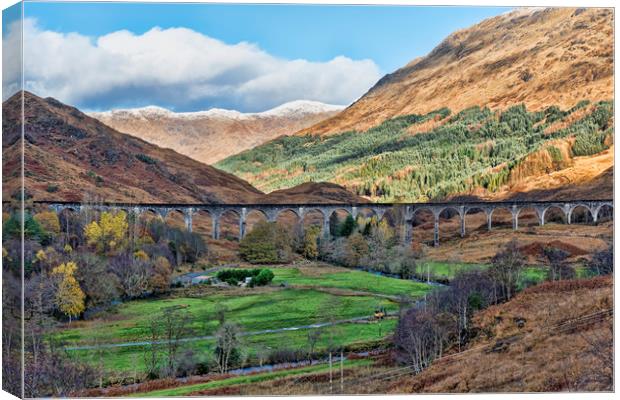 Glenfinnan Viaduct  Canvas Print by Valerie Paterson