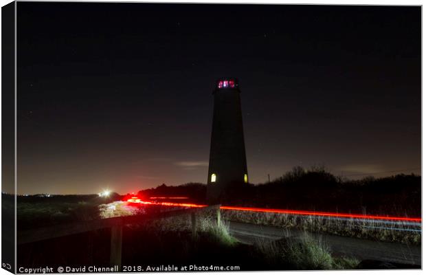 Leasowe Lighthouse  Canvas Print by David Chennell