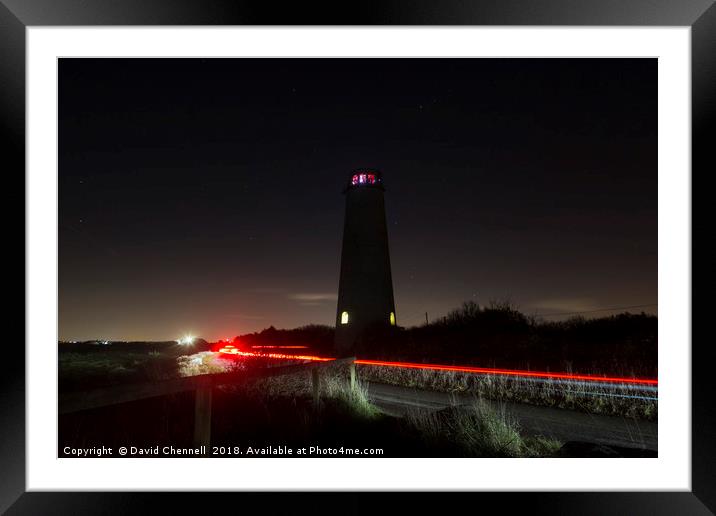 Leasowe Lighthouse  Framed Mounted Print by David Chennell