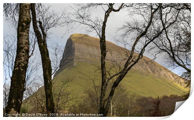 Ben Bulben Mountain Print by David O'Brien