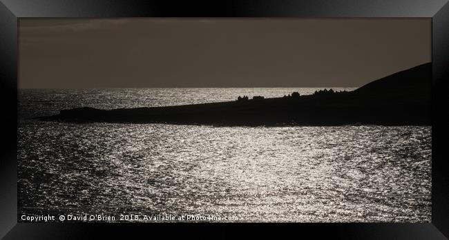 Inishark Island  Framed Print by David O'Brien