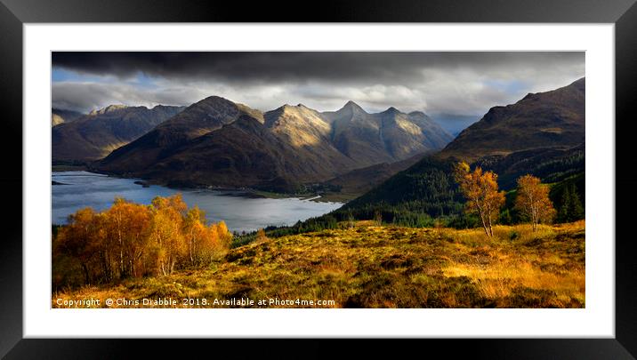 Autumn in Kintail Framed Mounted Print by Chris Drabble
