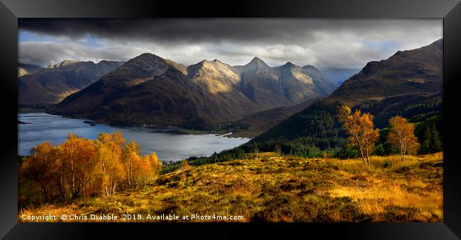 Autumn in Kintail Framed Print by Chris Drabble