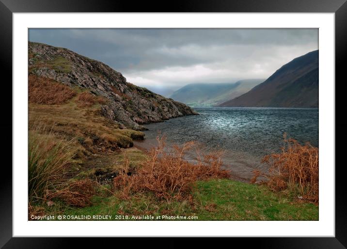 "Wastwater magic" Framed Mounted Print by ROS RIDLEY
