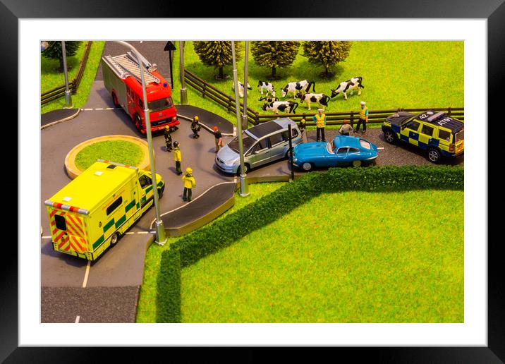 Emergency Response 2 Framed Mounted Print by Steve Purnell