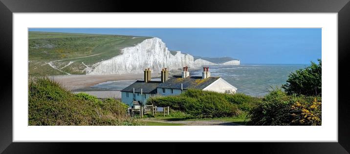 The Seven Sisters panorama Framed Mounted Print by Diana Mower