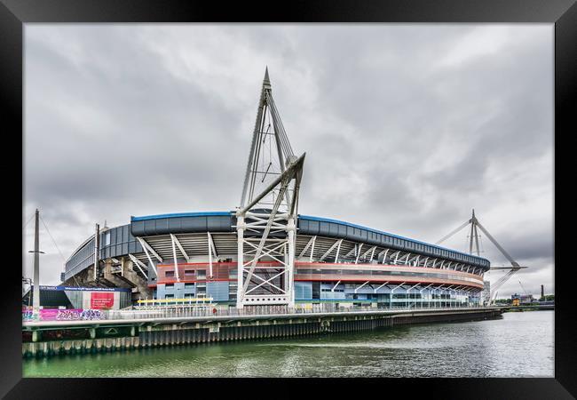 Principality Stadium North View Framed Print by Steve Purnell