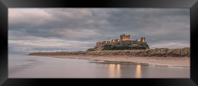 Panoramic Bamburgh Castle Framed Print by Naylor's Photography
