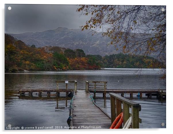 Loch Morar in the autumn Acrylic by yvonne & paul carroll