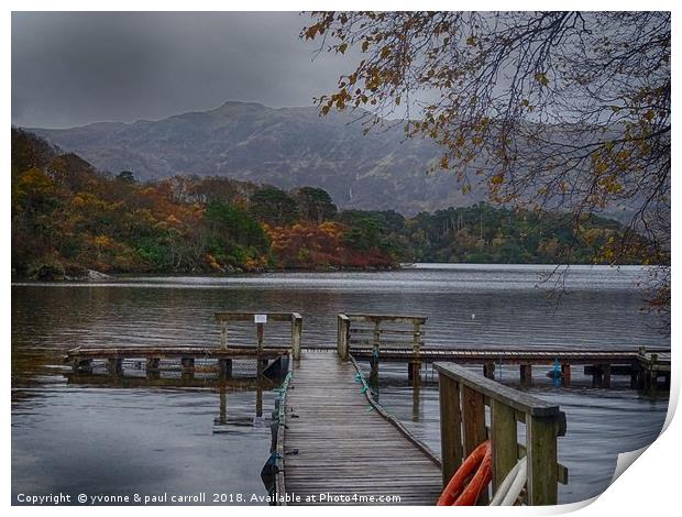 Loch Morar in the autumn Print by yvonne & paul carroll