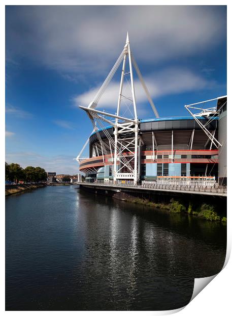 Principality Stadium South Wales Print by Leighton Collins
