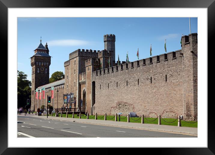 Cardiff castle Framed Mounted Print by Leighton Collins