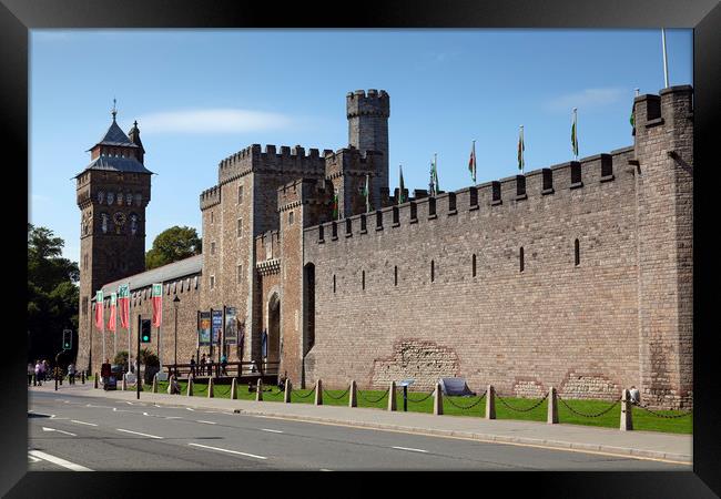 Cardiff castle Framed Print by Leighton Collins