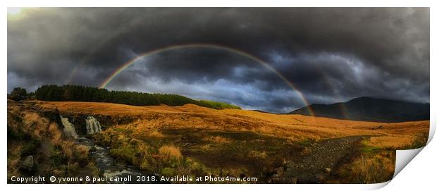 Rainbow on the walk to fairy pools, Isle of Skye Print by yvonne & paul carroll