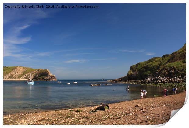 Lulworth Cove Print by Nicola Clark