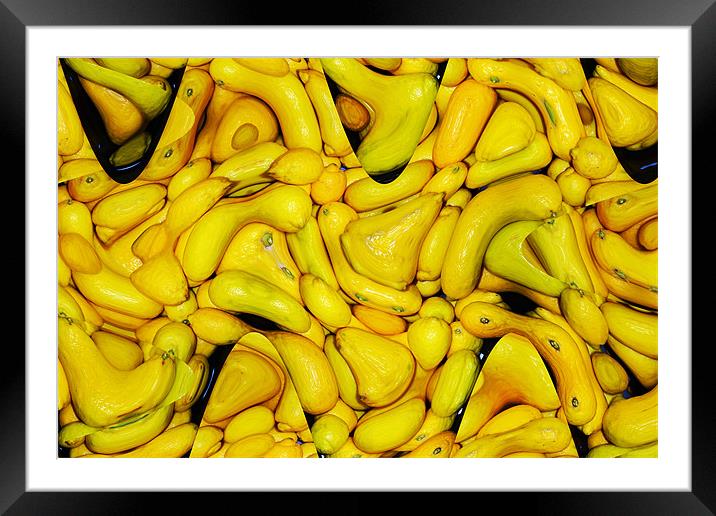 waves of lemons Framed Mounted Print by Donna Collett