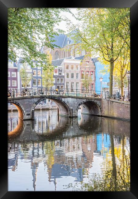 Amsterdam Canals Framed Print by Graham Custance