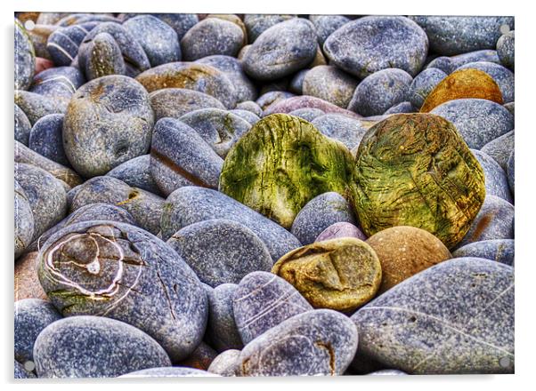 Pebbles and Rocks Acrylic by Mike Gorton