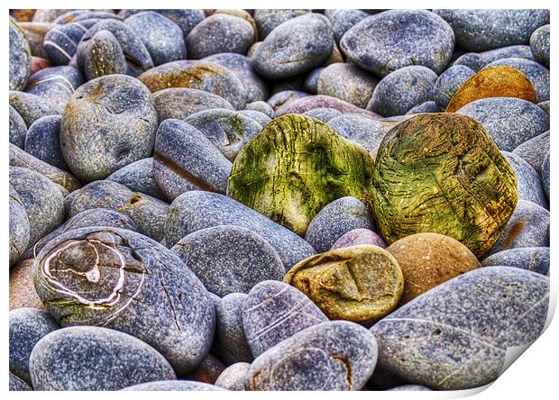 Pebbles and Rocks Print by Mike Gorton