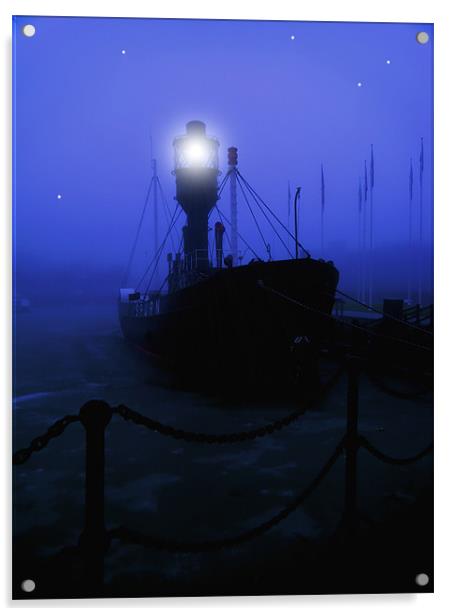 light boat Acrylic by Martin Parkinson