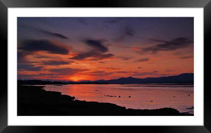 Sundown Over The River Forth Framed Mounted Print by Aj’s Images