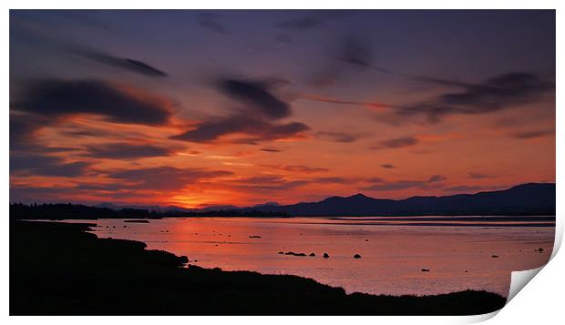 Sundown Over The River Forth Print by Aj’s Images