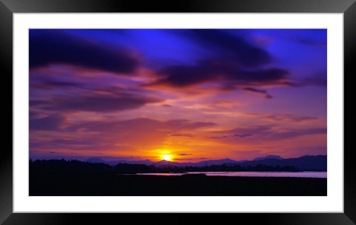 Spring Sunset 1 Framed Mounted Print by Aj’s Images
